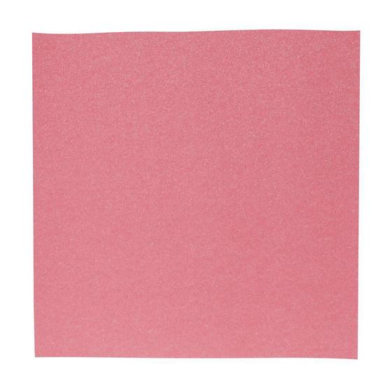 Papel Cardstock Scrapbook Glitter Holográfico Rosa 5 Folhas Maison Du