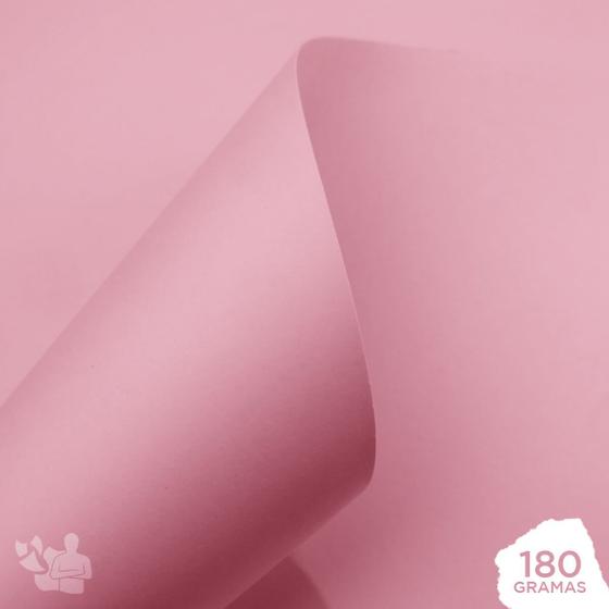 Imagem de Papel Color Plus Verona Rosa Bebê 180g A4 100 Folhas