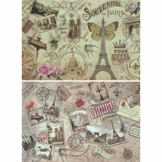 Imagem de Papel com Estampa Paris Vintage Ref 5102