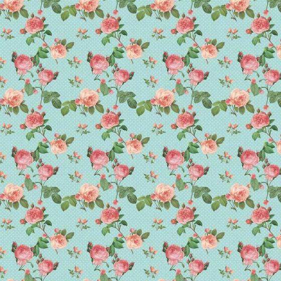 Papel Contact Flores Flower Mod 4 Adesivo Plastico 45CM X 10 Metros