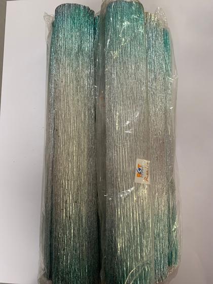 Imagem de Papel crepon super crepe 48cm x 2,5m verde metálico degradê