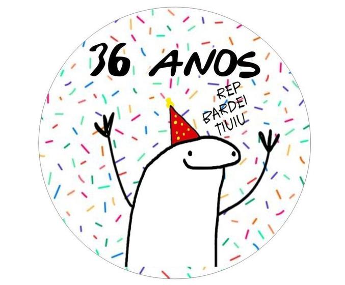 Imagem de Papel De Arroz Bento Cake Flork Meme 36 Anos trinta e seis