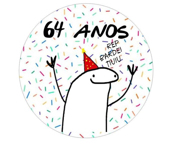 Imagem de Papel De Arroz Bento Cake Flork Meme 64 Anos