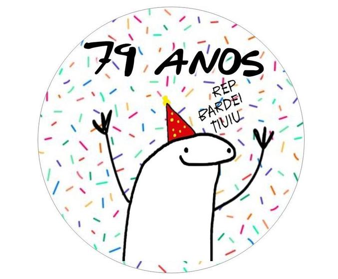 Imagem de Papel De Arroz Bento Cake Flork Meme 79 Anos