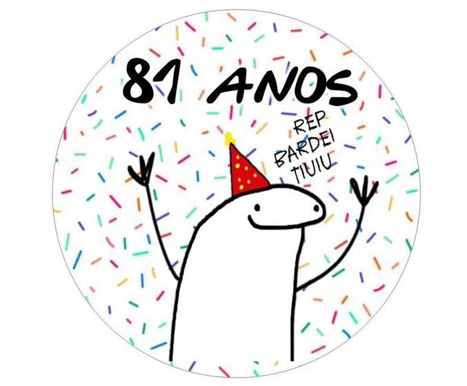 Imagem de Papel De Arroz Bento Cake Flork Meme 81 Anos