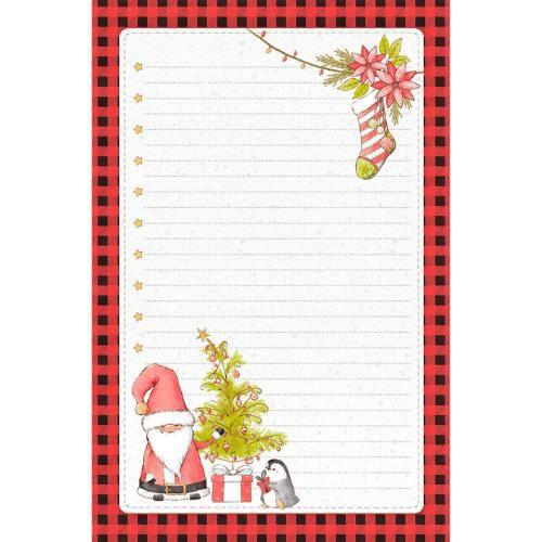 Papel de Carta Natal Litoarte 14x21,3cm PECN-007 Papai Noel Pinguim e  Árvore com 5 Unidades - Brinco - Magazine Luiza