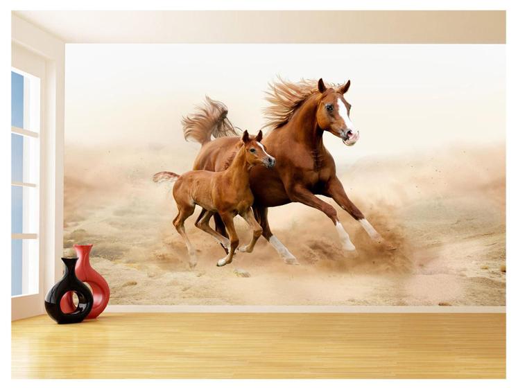 Imagem de Papel De Parede 3D Animais Cavalo Filhote Potro 3,5M Anm350