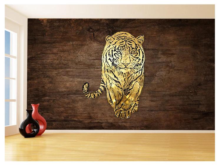 Imagem de Papel De Parede 3D Animais Pop Art Tigre Felino 3,5M Pxa147