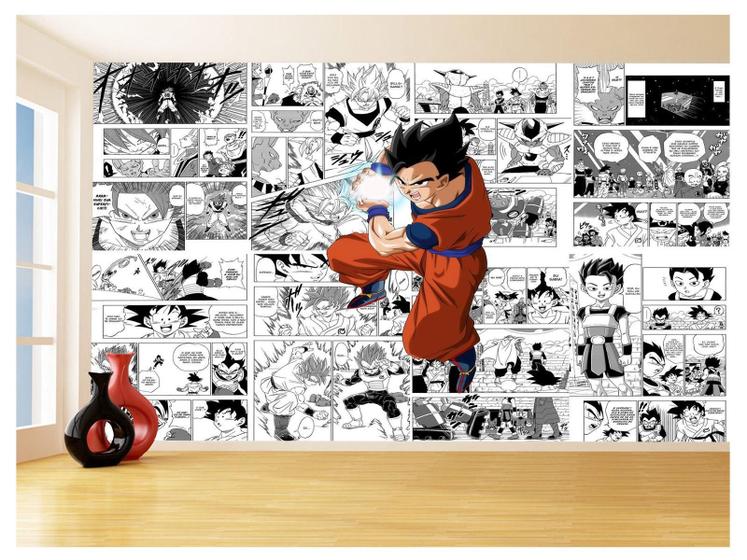 Imagem de Papel De Parede 3D Dragon Ball Goku Gohan Anime 3,5M Dbz717