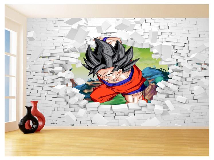 Imagem de Papel De Parede 3D Dragon Ball Goku Vegeta Anime 3,5M Dbz49