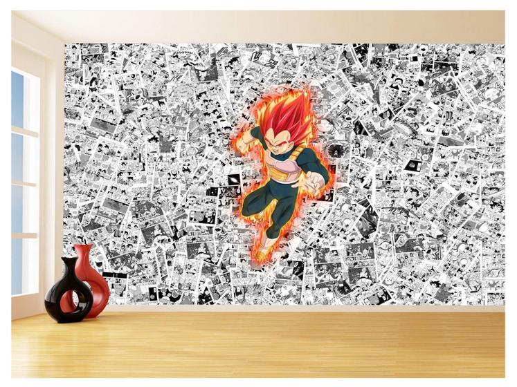 Imagem de Papel De Parede 3D Dragon Ball Vegeta Anime 3,5M Dbz576