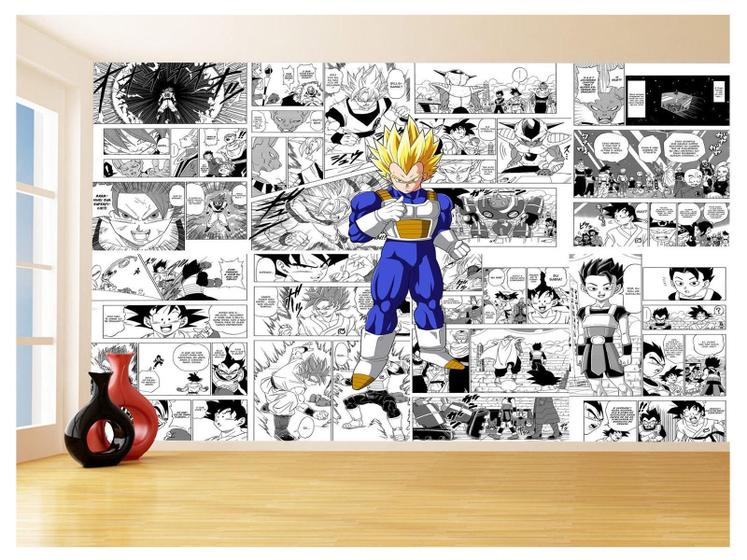 Imagem de Papel De Parede 3D Dragon Ball Vegeta Anime 3,5M Dbz707