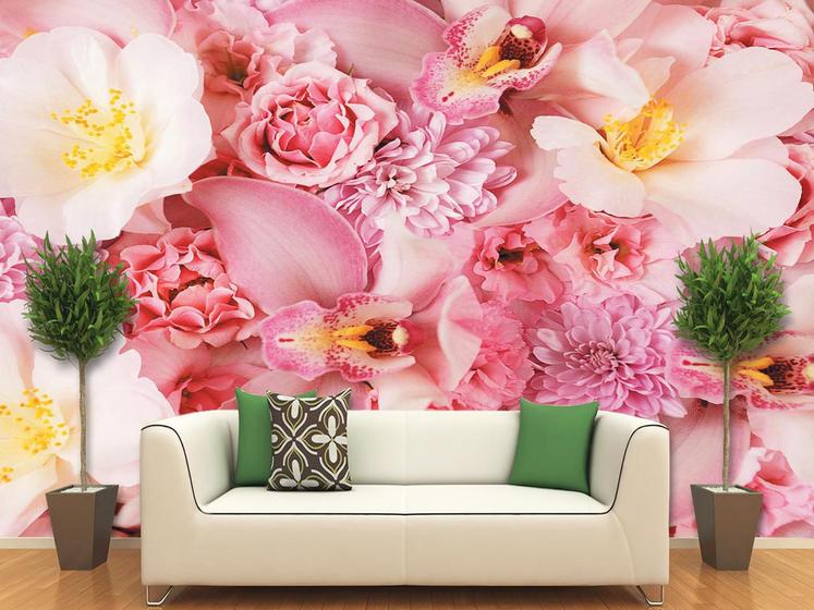 Papel De Parede 3D Flores 0011 (3M X 3M) - Paredes Decoradas - Papel de ...