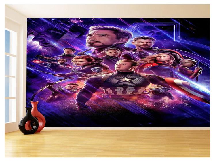 Imagem de Papel De Parede 3D Heróis Vingadores Ultimato 3,5M Nhma284