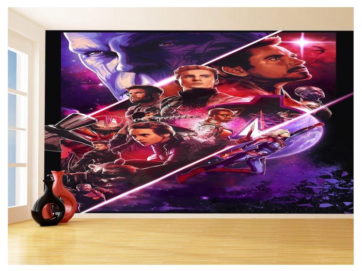 Imagem de Papel De Parede 3D Heróis Vingadores Ultimato 3,5M Nhma288