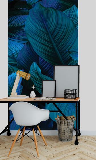 Imagem de Papel de Parede 3D Painel 1M Folhas Dólar Azul Decorado Jadim Realista Auto Colante Lavável