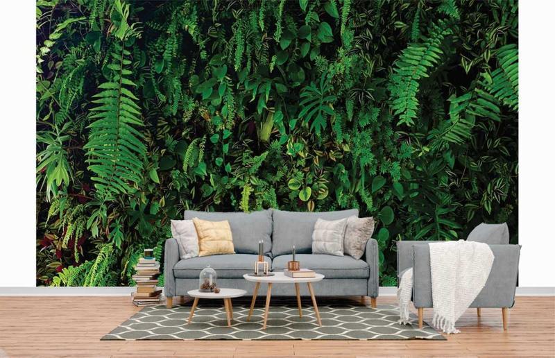 Papel De Parede 3D Adesivo Hera Verde - 3m X 51cm Lavável