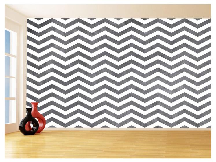 Imagem de Papel De Parede 3D Sala Chevron Zig Zag Listras 3,5M Zig122