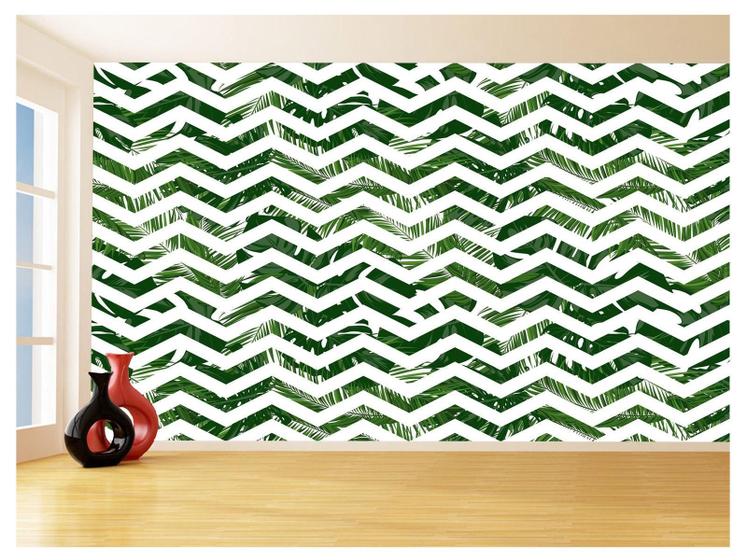 Imagem de Papel De Parede 3D Sala Chevron Zig Zag Listras 3,5M Zig90