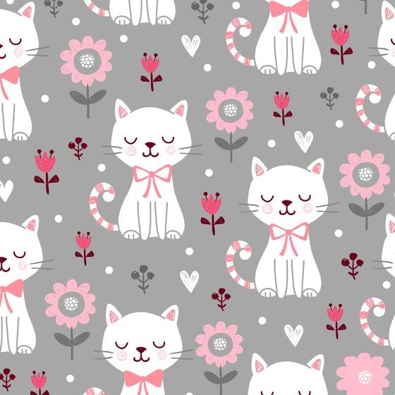 Papel de Parede Adesivo Animais Pet Shop Gatos N4347 Menor preço em Papel de Parede Adesivo Animais Pet Shop Gatos N4347