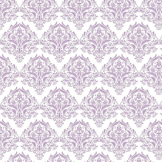 Imagem de Papel de Parede Adesivo Arabesco Roxo - 031