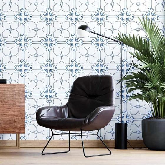 Imagem de Papel de Parede Adesivo Azulejo Clássico N05218 0,58X2,5M