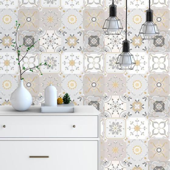 Imagem de Papel de Parede Adesivo Azulejos Clássico N03149 0,58X2,5M