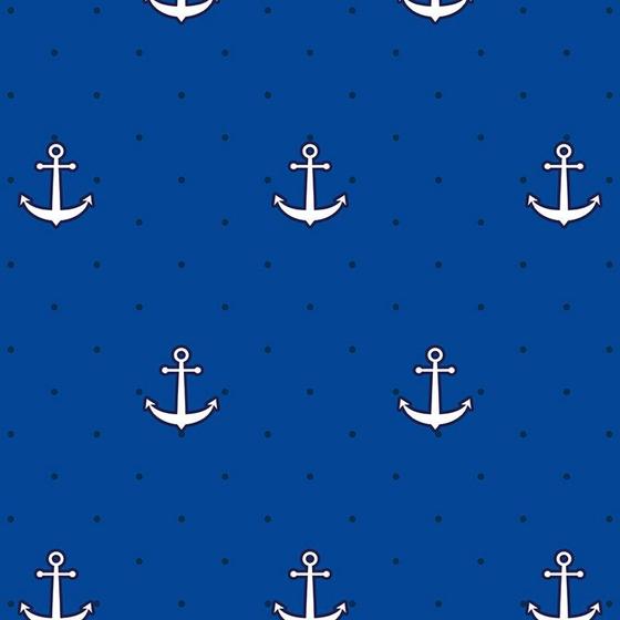 Imagem de Papel de Parede Adesivo Baby Azul Âncoras - 003