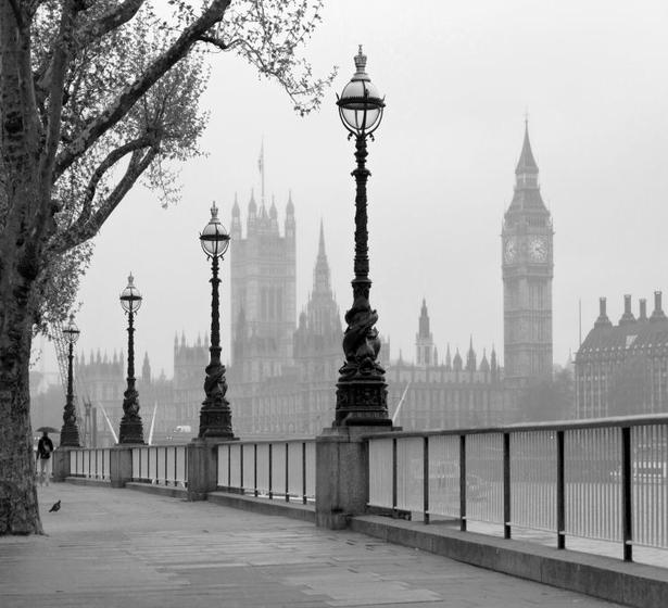 Imagem de Papel De Parede Adesivo Cidade Londres Big Ben Prédios GG411