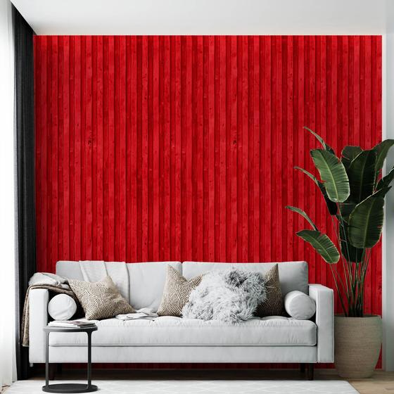 Imagem de Papel De Parede Adesivo Contêiner Vermelho - 3,0M