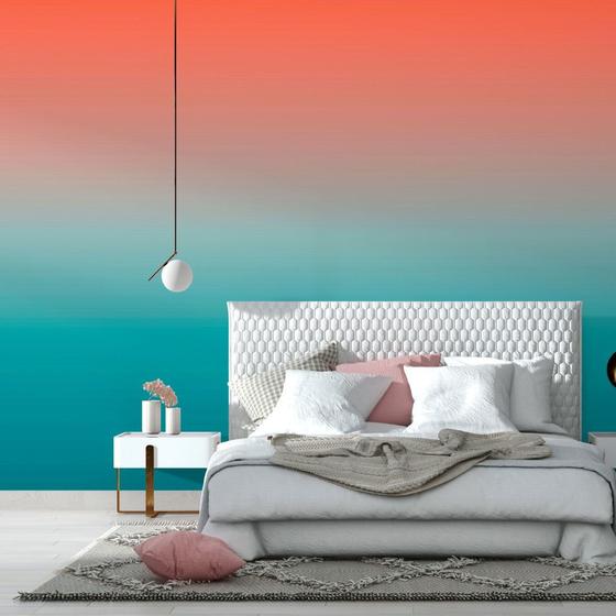 Imagem de Papel De Parede Adesivo Degradê Laranja N014064 0,58x2,5M
