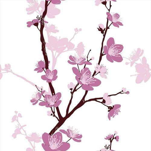 Imagem de Papel De Parede Adesivo Floral Sakura Cerejeira - 1,05M