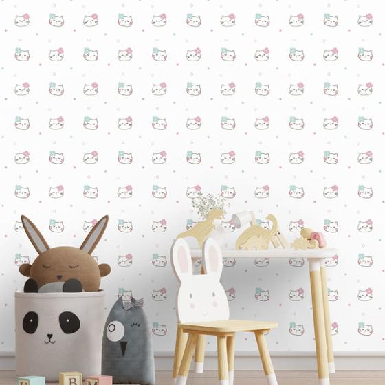Papel De Parede Adesivo Hello Kit Gatinho Gato Fofo 5m Menor preço em Papel De Parede Adesivo Hello Kit Gatinho Gato Fofo 5m