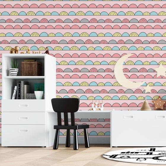 Imagem de Papel de Parede Adesivo Infantil Arcos N015142 0,58x3,00M