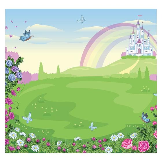 Imagem de Papel de Parede Adesivo Infantil Castelo Bebe Quarto Menina - 551pcp