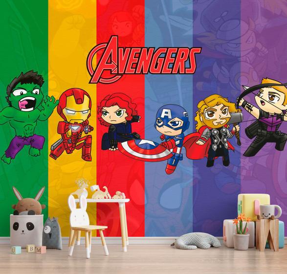 Imagem de Papel De Parede Adesivo, Infantil Vingadores Baby 1X1