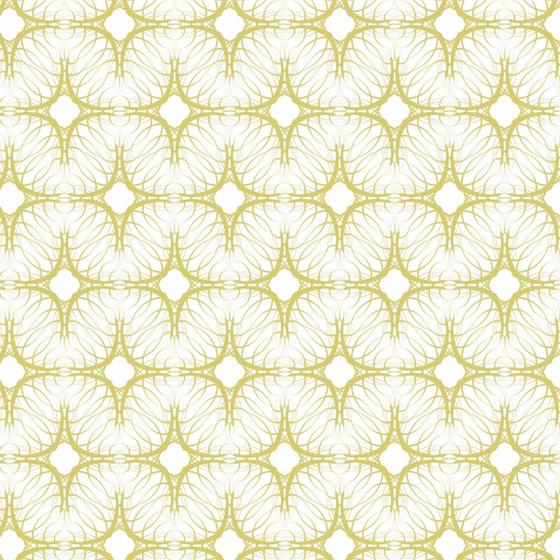 Imagem de Papel De Parede Adesivo Lavável Arabesco Amarelo 6m