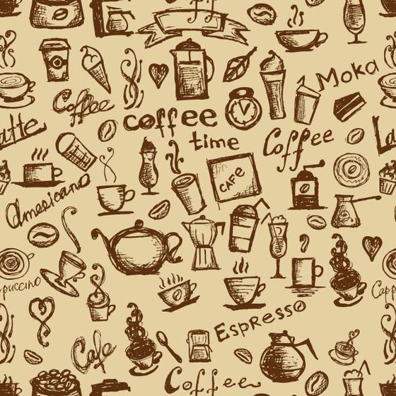 Imagem de Papel De Parede Adesivo Lavável Café 15m