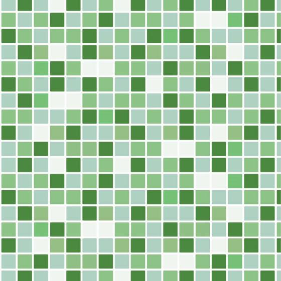 Imagem de Papel De Parede Adesivo Lavável Pastilhas Verdes 6M