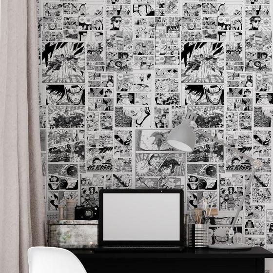 Papel De Parede Adesivo Lavável Quarto Mangá Naruto Anime Menor preço em Papel De Parede Adesivo Lavável Quarto Mangá Naruto Anime