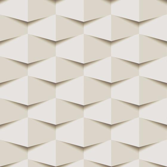 Imagem de Papel De Parede Adesivo Lavável sala Bege 3D Gesso Mosaico 10m