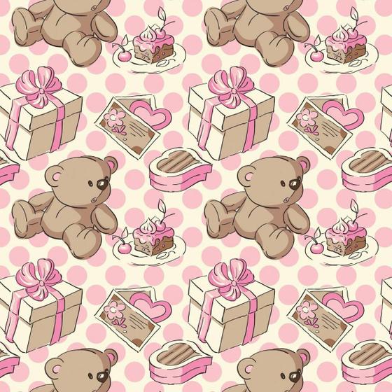 Imagem de Papel De Parede Adesivo Lavável Ted Bear 18M