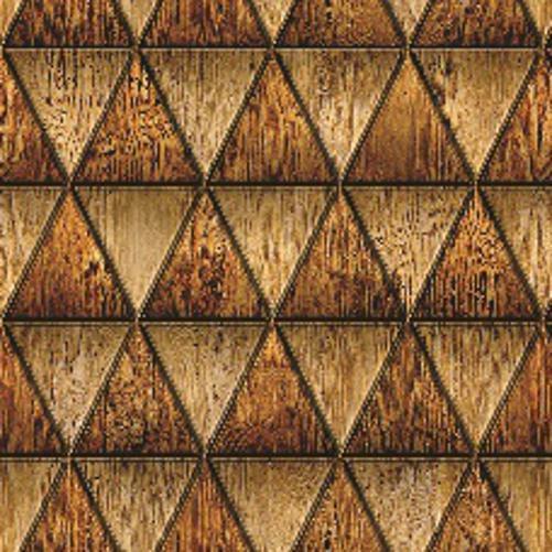 Imagem de Papel De Parede Adesivo Lavável Triângulos De Sucupira 9M