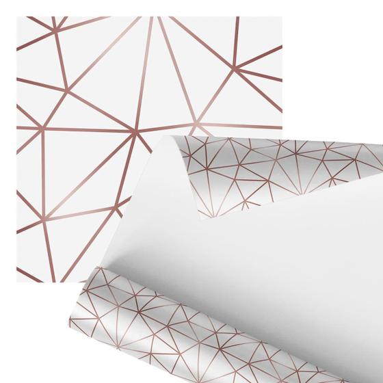 Imagem de Papel De Parede Adesivo Marrom Minimalista Geométrico 2,80M