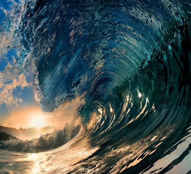 Imagem de Papel De Parede Adesivo Ondas Mar Surf Completo GG526