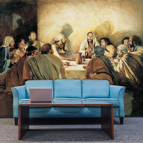 Imagem de Papel de Parede Adesivo Personalizado, Religião, Santa Ceia, Jesus Cristo
