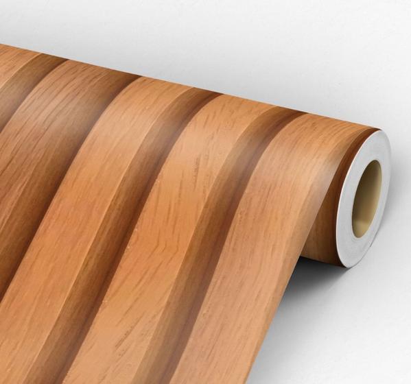 Papel de parede adesivo ripado efeito 3D vinílico Menor preço em Papel de parede adesivo ripado efeito 3D vinílico