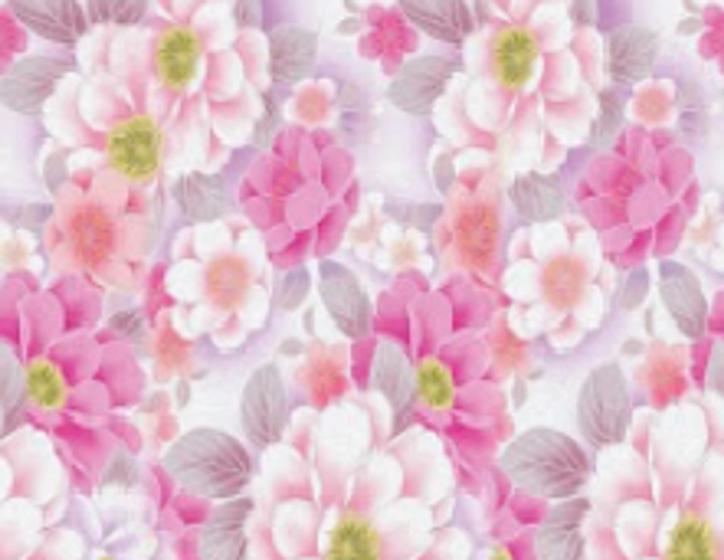 Imagem de Papel de Parede Adesivo Vinilíco Quarto Floral Rosa FL54