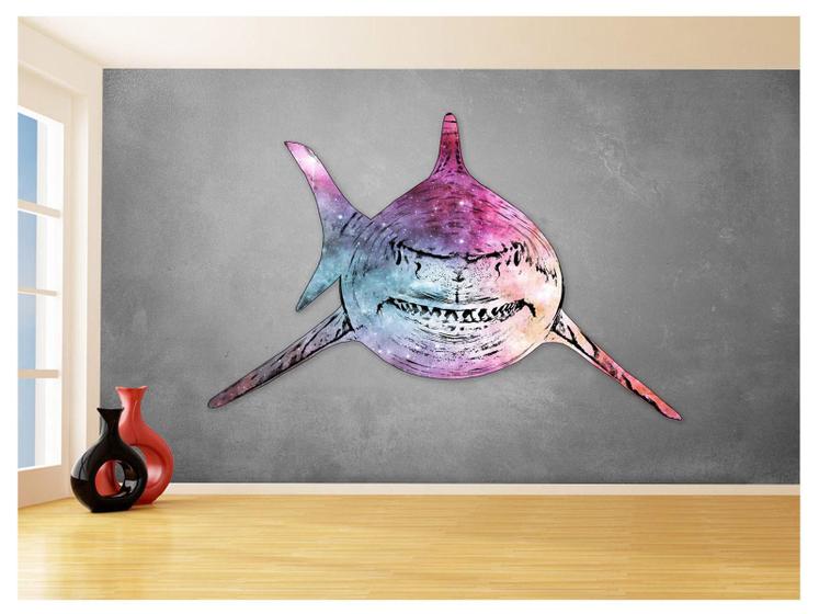 Imagem de Papel De Parede Animais Pop Art Tubarão Cores 3,5M Pxa564