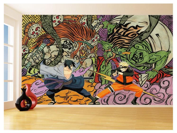Imagem de Papel De Parede Anime Naruto Mangá Desenho Art 3,5M Nrt27